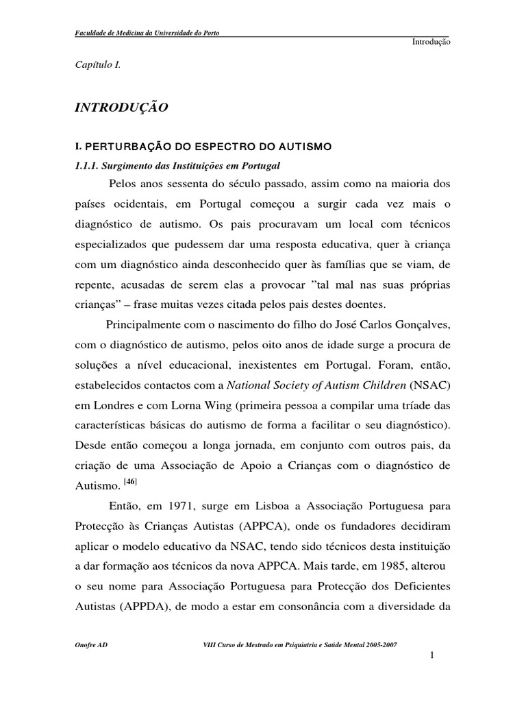 FRT PDF | PDF | Autismo | Manual Diagnóstico e Estatístico de ...