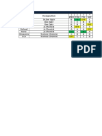 Water Treatment Plant Shift Schedule For June - 2016