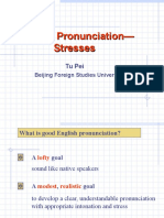 English Pronunciation - Stresses