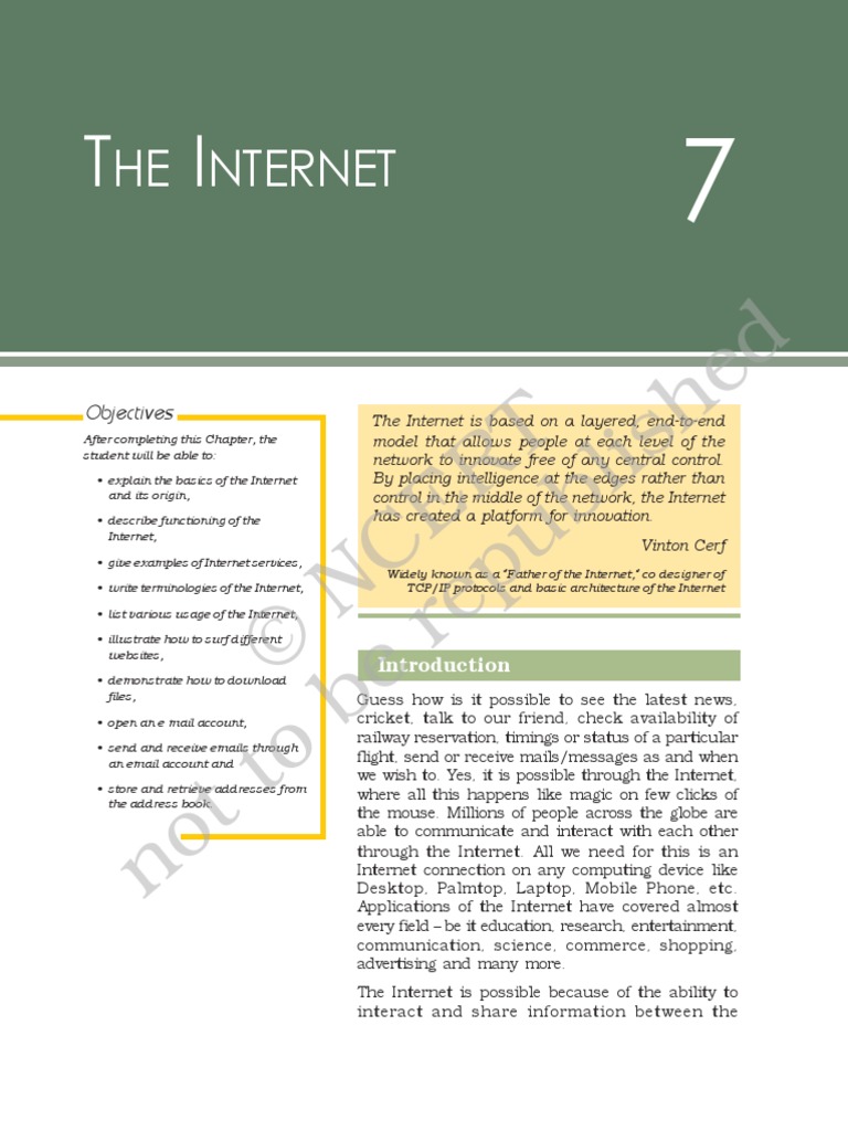 Chapter 7 PDF | PDF | World Wide Web | Internet & Web