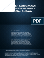 ISBD 1 Konsep Kebudayaan Dan Perkembangan Sosial