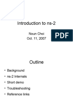 Introduction To ns-2: Noun Choi Oct. 11, 2007