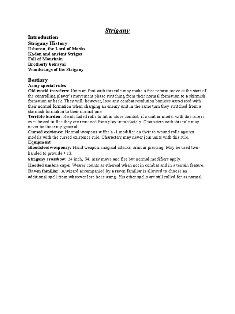 Strigany History | PDF | Unrest | Leisure