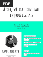 Áudio, estética e identidade em jogos digitais