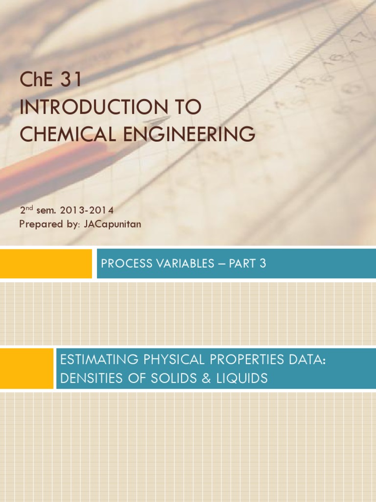 3 Process Variables Part 32 | PDF | Gases | Density