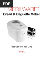 Bread & Baguette Maker: Instructions For Use