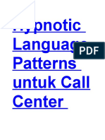 Hypnotic Language Patterns Untuk Call Center