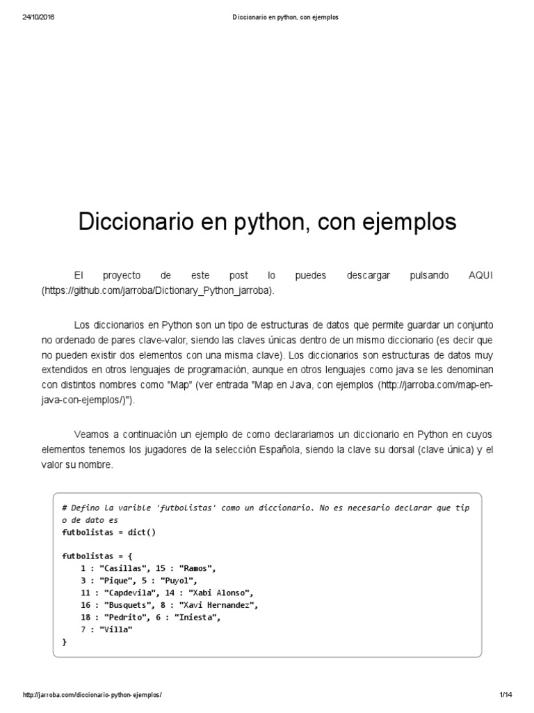 Diccionario en Python, Con Ejemplos | Http Cookie | Python (Programming ...