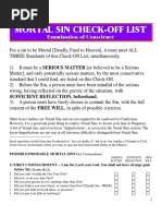 Confession Cheat Sheet For CCD | PDF | Penance | Sacraments
