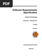 Software Requirements Specification: Online Freecharge