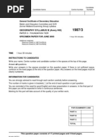 Download Geography B Exam Paper 3 Foundation by Dafydd Humphreys SN33041 doc pdf