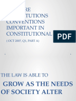 Why Are Constitutions Conventions Important in Constitutional Law?