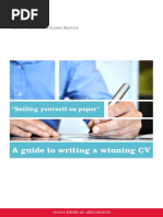 A Guide To Writing A Winning CV: "Selling Yourself On Paper"