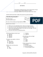 Section E Reading Comprehension