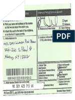 REGISTERED MAIL RECEIPT FROM THE D.M.V. CONFIRMED