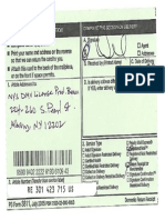 Registered Mail Receipt From The D.M.V. Confirmed