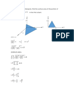 Exercise 2D 1. by Using Double Intergrals, Find The Surface Area of The Portion of A) Plane in The First Octant. y ZZ 1 1