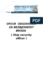 Ship Security Officer (Sso)