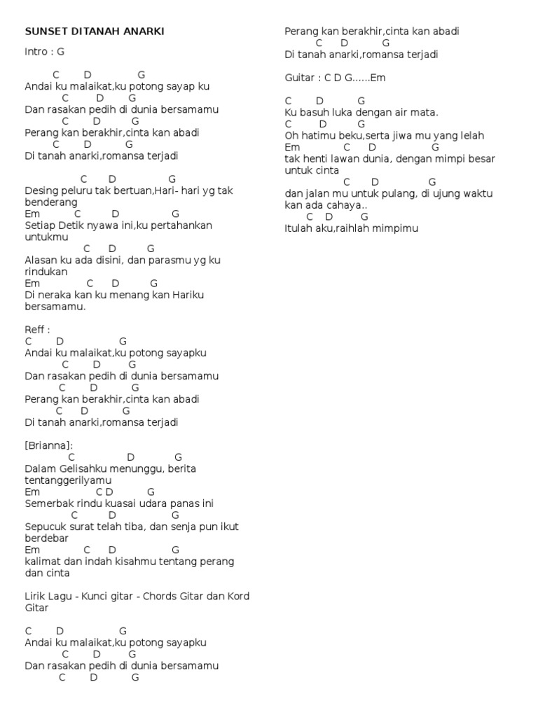 11+ Kunci gitar andai ku malaikat information