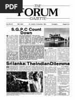 The Forum Gazette Vol. 2 No. 20 October 20 - November 5, 1987