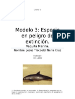 Modelo 3 Especie en Extincion Jesus Tlacaelel Neria Cruz