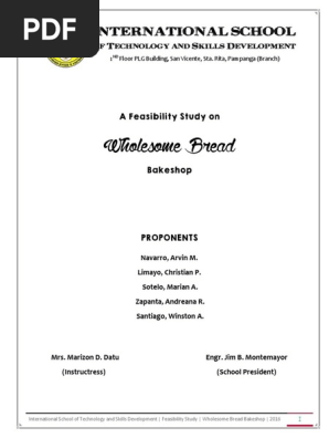 A Feasibility Study On Wholesome Bread Bakeshop Complete Recruitment Employment