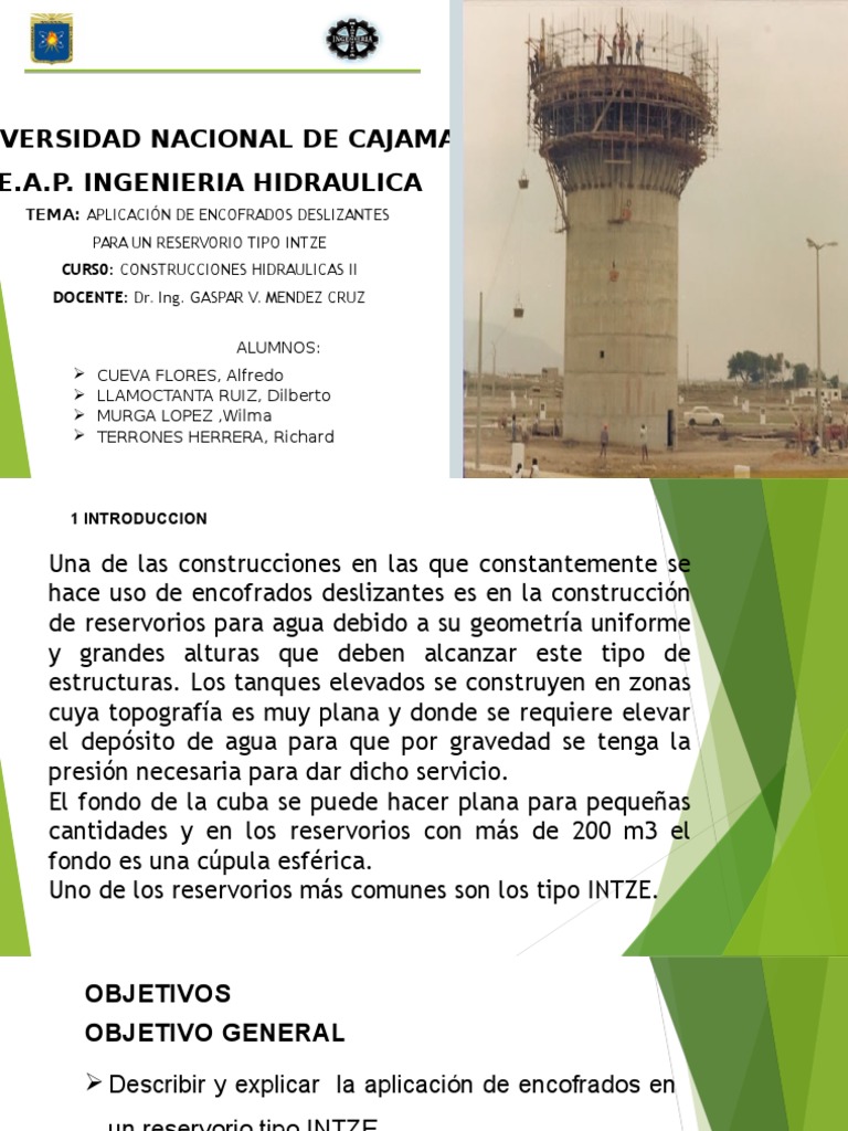 Encofrados Deslizantes en Reservorios INTZE | PDF | Braguero ...
