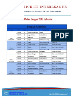 CIL WL 2016 - Schedule