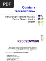 Odmiana Rzeczowników