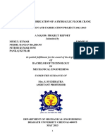 Design and Fabrication of a Hydraulic Floor Crane