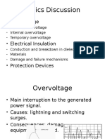 Overvoltage Protection and Electrical Insulation Topics