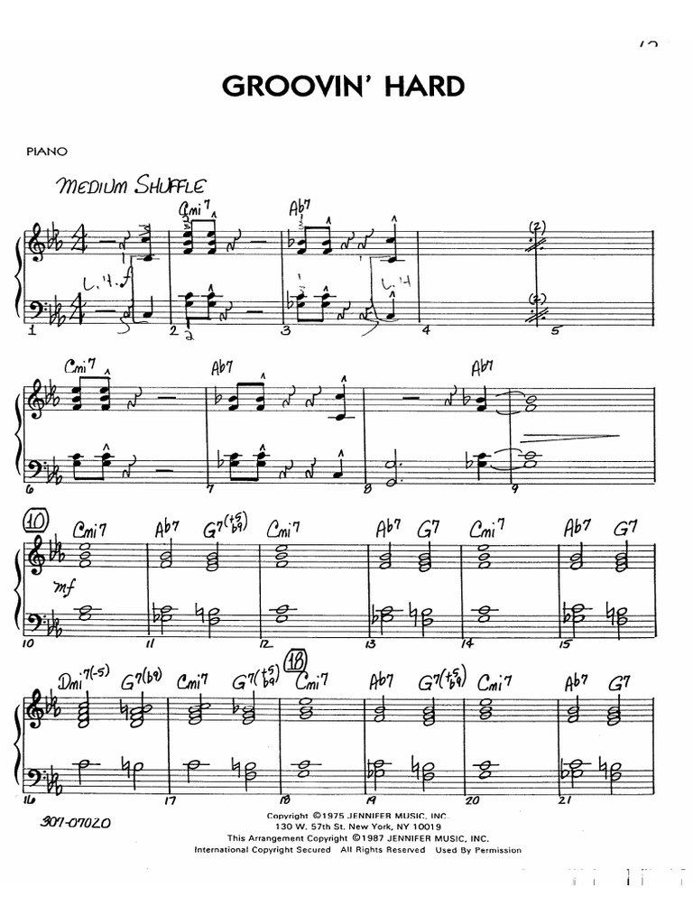 Groovin Hard Piano PDF