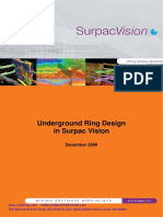 Surpac Underground - Ring - Design Tutorial PDF