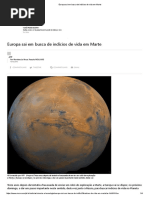 Europa Sai Em Busca de Indícios de Vida Em Marte