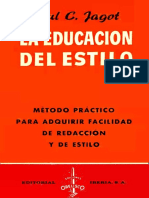 La Educación Del Estilo - Paul C. Jagot