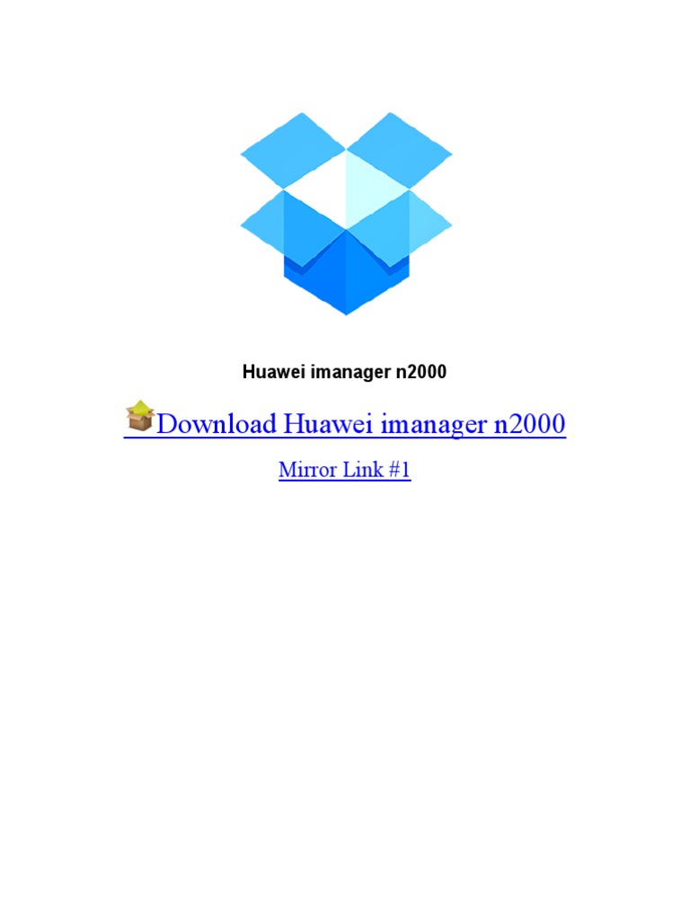 Huawei iManager N2000 Guide | PDF | Booting | Microsoft Windows