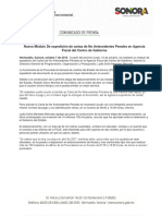 07/10/16 Nuevo Módulo de Expedición de Cartas de No Antecedentes Penales en Agencia Fiscal Del Centro de Gobierno - C.101623