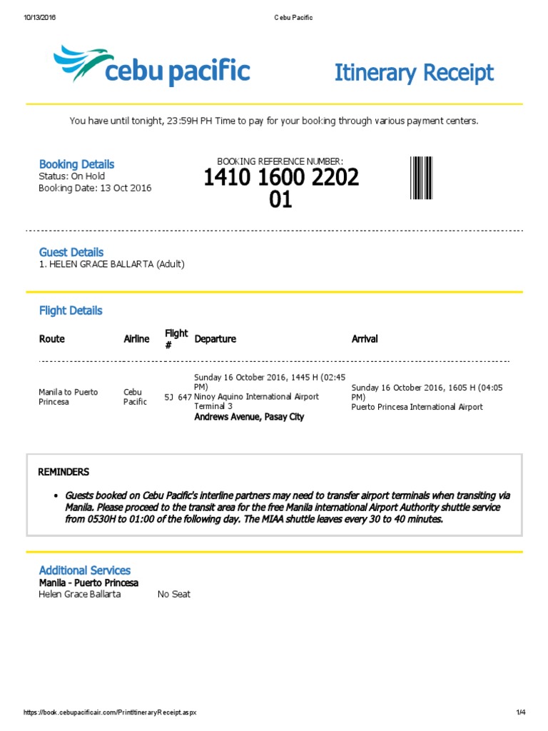 Cebu Pacific.pdf Identity Document Travel Visa