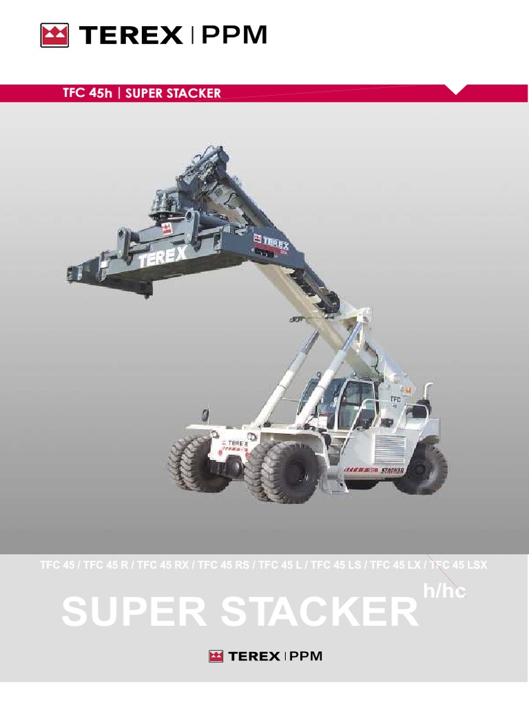 Equiport Empilhadeira Para Manuseio de Conteiner Cheio Reach Stacker ...