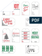 Printable Christmas Gift Tags 3 PDF