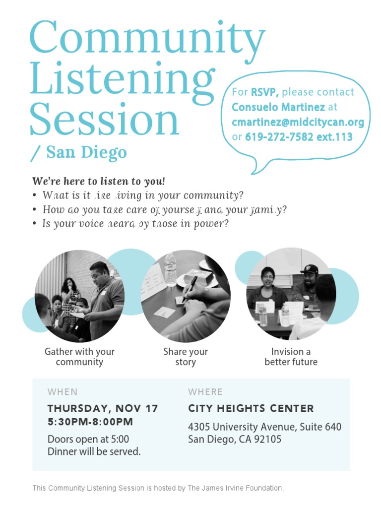 San Diego Community Listening Session | PDF