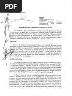 SENTENCIA DEL TRIBUNAL CONSTITUCIONAL - Derecho identidad de género 