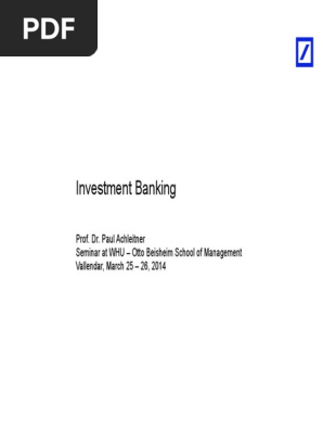 Investment Banking 14 Collateralized Debt Obligation Asset Backed Commercial Paper