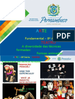 ProfessorAutor - Arte - Arte I 8º Ano I Fundamental - TEATRO - Diversidade Nas Técnicas Formas Animadas