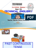 Technical English I: CICLO 2016-II Módulo: 1