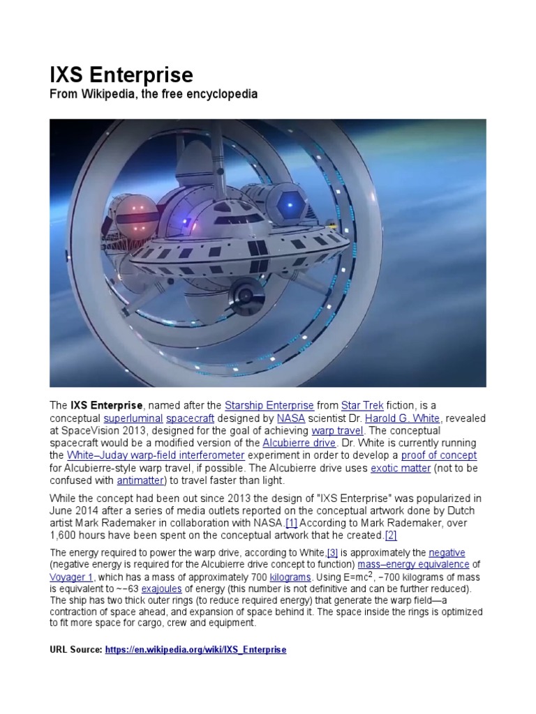 IXS Enterprise - Wikipedia PDF | PDF