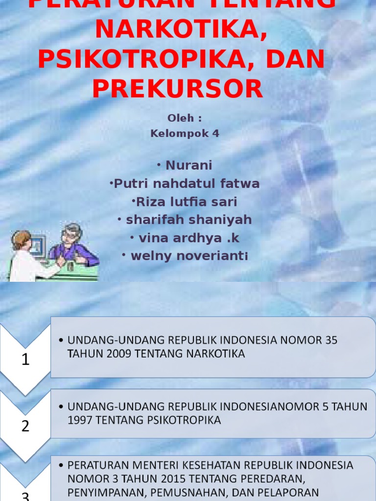 Peraturan Tentang Narkotika, Psikotropika, Dan Prekursor Kelompk | PDF