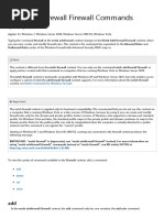 Netsh AdvFirewall Firewall Commands