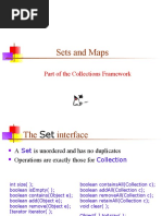 Sets and Maps: Part of The Collections Framework