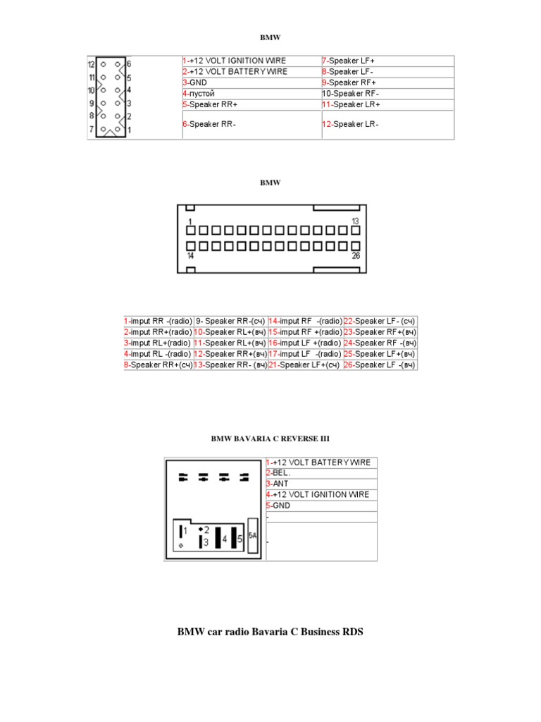 BMW e46 Stereo Wiring Diagram | Bmw | Information And Communications